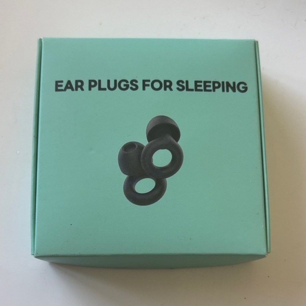 Comfortable black ear plugs for a restful sleep
